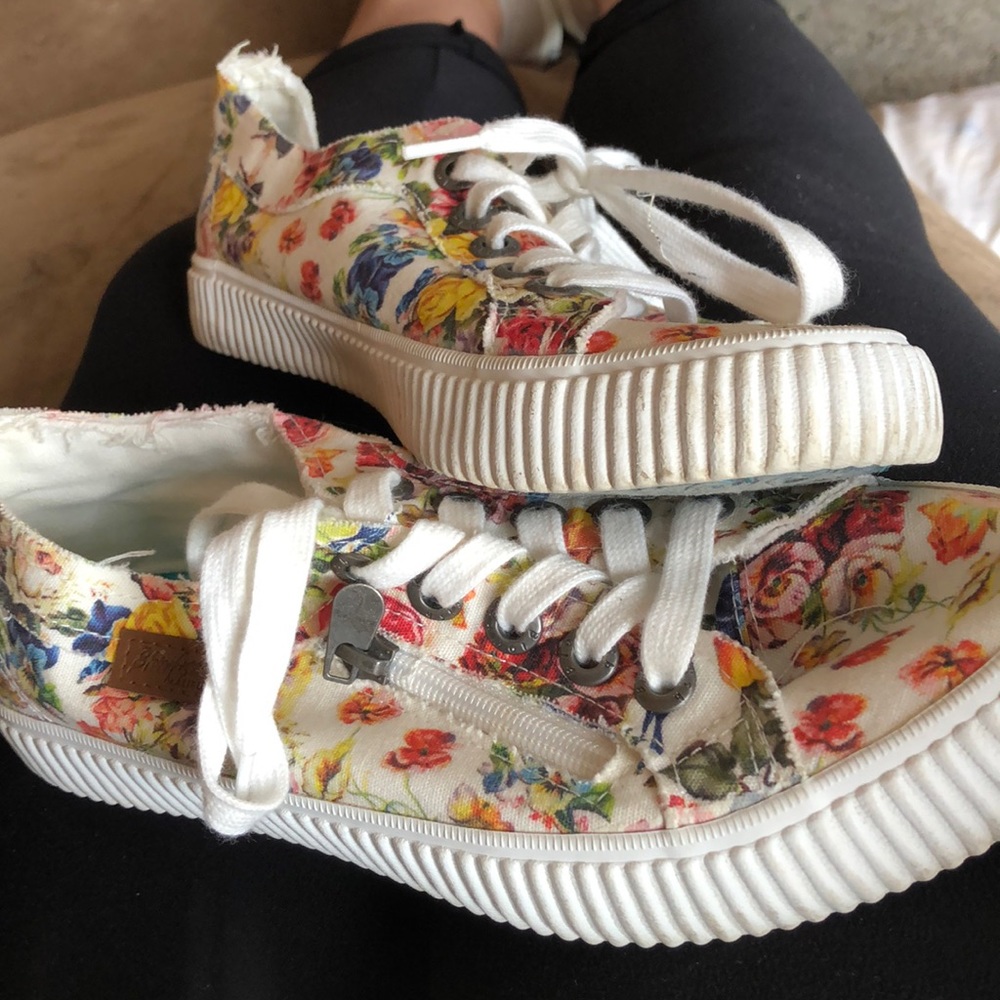 Floral sneakers